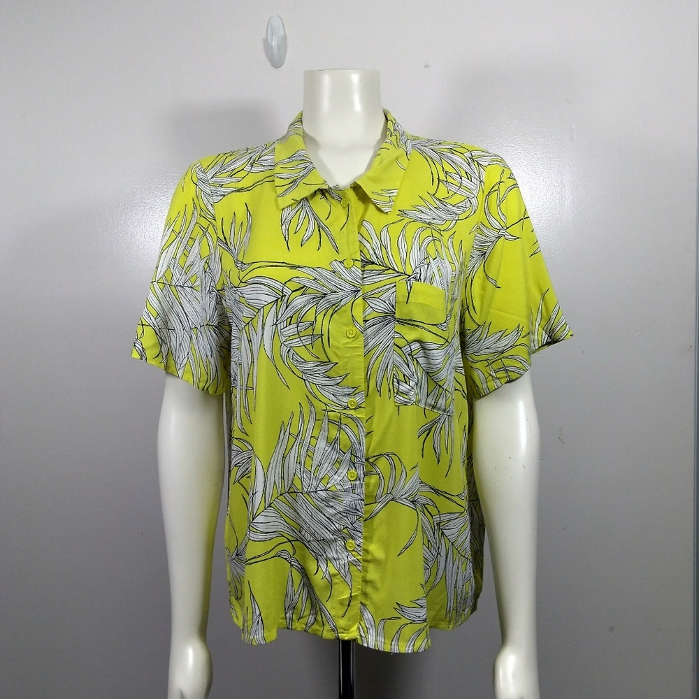 Wild Fable Yellow Short-sleeved Blouse